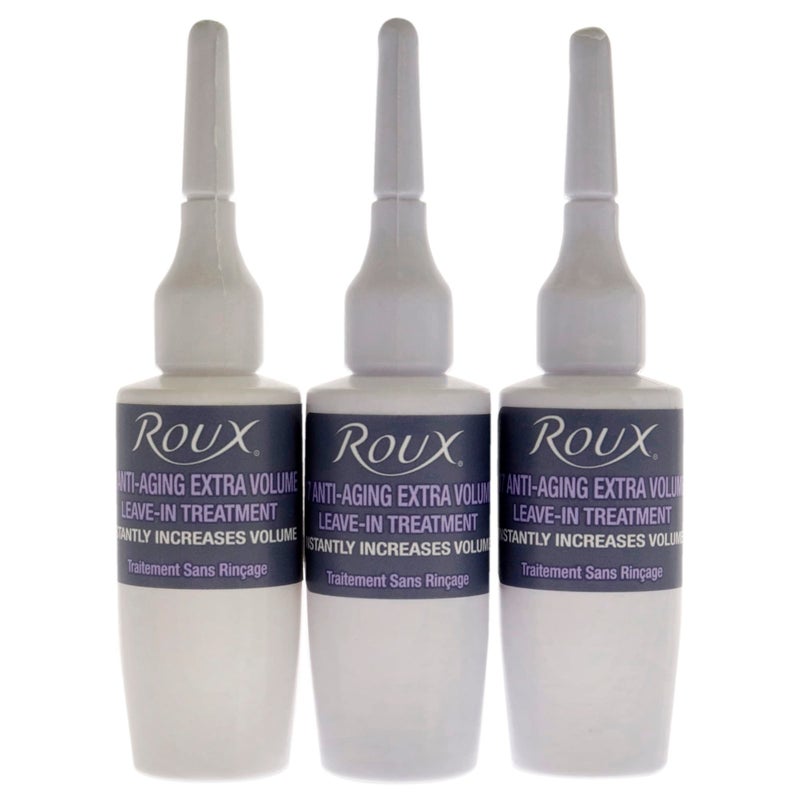 Roux Collagen Leave in Treatment, Anti Aging Ampolletas 07 Anti-Aging Extra Volume Formula, 3 Count, .5 Fl Oz Each - Image 2